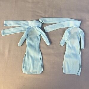 Vtg RARE Barbie Sport Disco Blue Dress 1980 #9969 Lot Of 2 Dresses READ